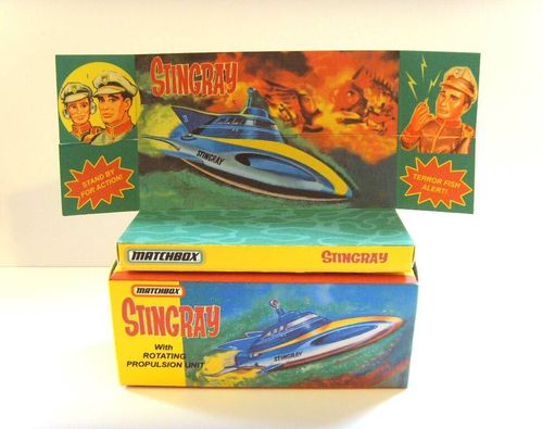 MATCHBOX - STINGRAY SUBMARINE -  Superb custom display box and tray ONLY. — image 1
