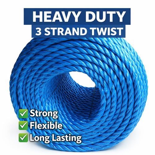 Blue Nylon Rope Polypropylene Poly Tarpaulin 6mm 8mm 10mm 12mm 16mm 18mm Builder — image 9
