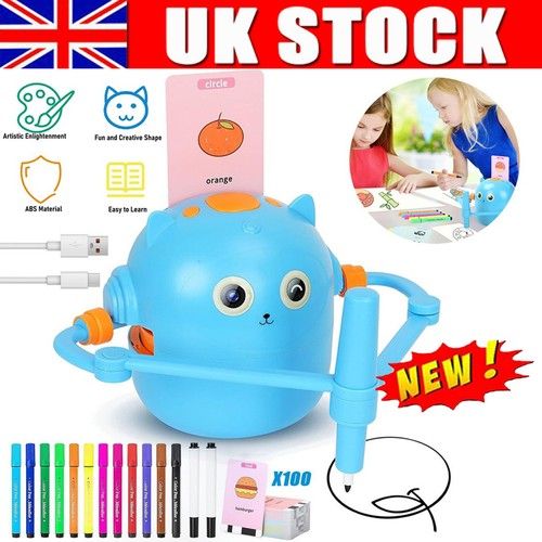 Interactive Educational Drawing Robot With 100 Cards Automatic Painting Part UK