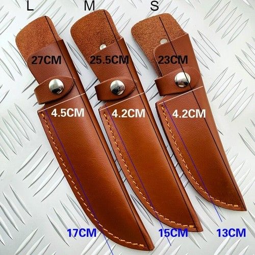 UK STOCK 1PCS Leather Belt Straight Knife Sheath Pouch Cover for Fixed Blade