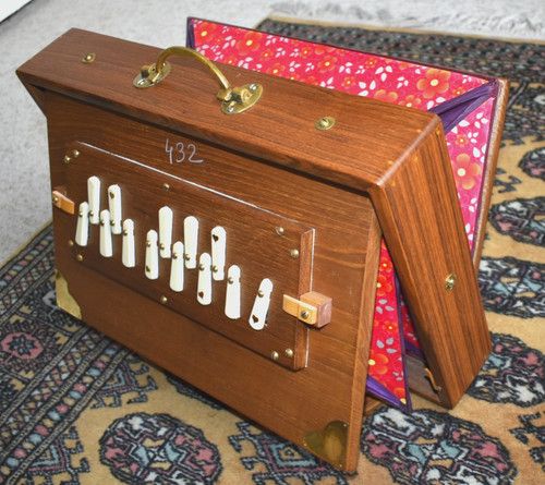 Shruti Box  432 Hz Solid Wood Indian Drone Organ Sound Healing Chanting Meditate