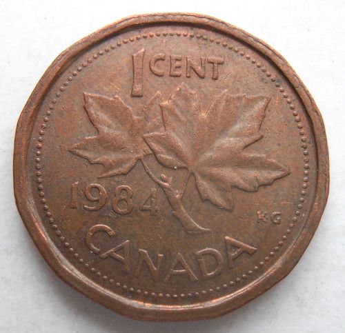 1984 CANADA 1 CENT