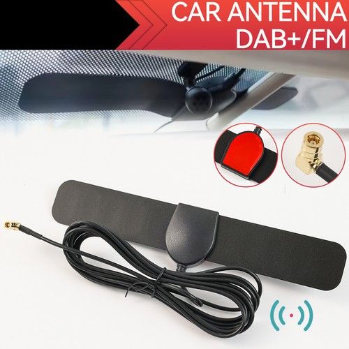DAB+FM Universal Radio Car Antenna Signal Amplifier Aerial Plug Auto Car Antenna