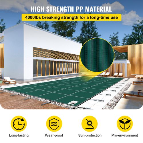 Uimoso Inground Pool Safety Cover Winter Pool Cover 20 x 42 ft with Anchor Tools — image 3