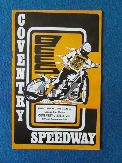 MULTI HAND SIGNED Coventry v Belle Vue Speedway Programme 11/5/81 by 3 Coventry  — image 6