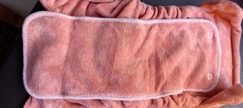 Tots Bots Bamboozle Wrap Nappy Cover Size 2 Pink with Bamboo Inserts/Boosters — image 17