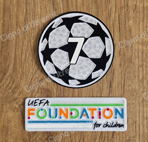 2024-26-27 Champions League Starball Patch Badge AC Milan Liverpool Bayern Barca