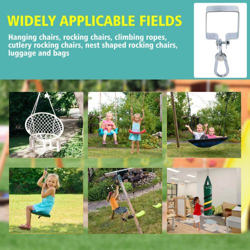 Swing Hook Hangers Safety Hooks swings sets climbing frames Tree house 2pcs UK — image 5