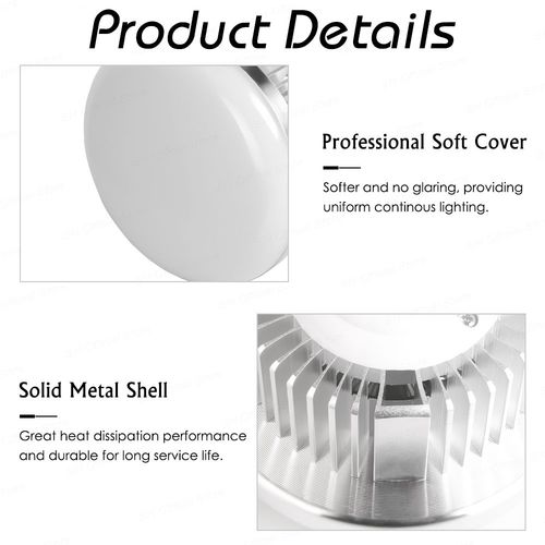 E27 LED Light Bulb Daylight Lighting Lamp for Photography Live Broadcast — image 5
