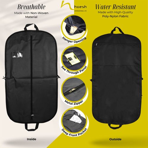 3 x Hoesh Waterproof Breathable Travel Dress Suit Bag Carrier Cover Garment Bags — image 2