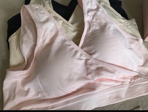 iBselect Nursing Bras 3-Pack Set Size XL Pink Beige Black MPN 60124 — image 3