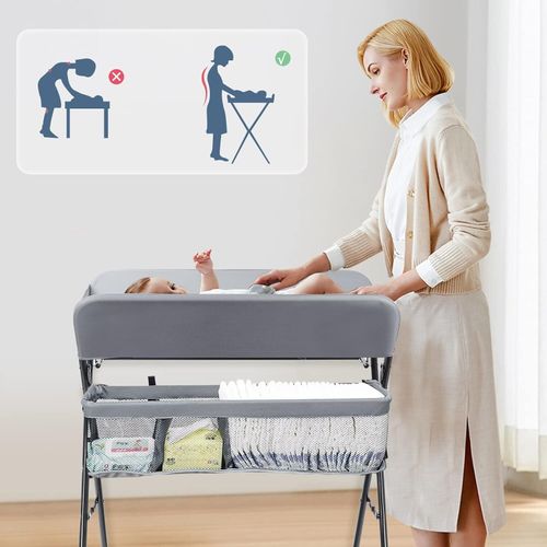 Baby Infant Changing Table Portable Folding Diaper Station Nursery Storage UK — image 3