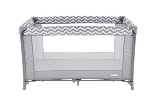 Babyco Travel Cot Crib Playpen - Grey Wave — image 2