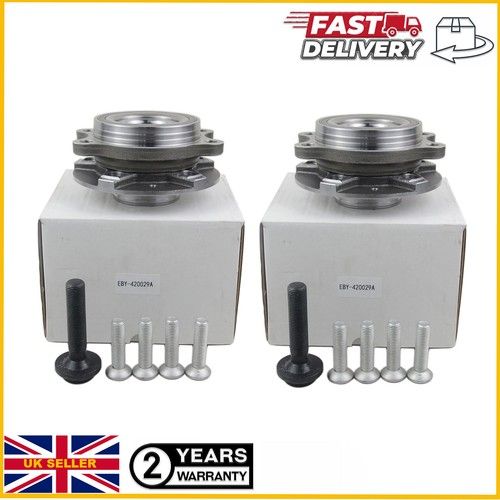 Set of 2 Front Wheel Hub Flange+Bearing+Bolts Kit Audi A4 A6 A5 A8 Q5 2008-2019