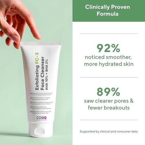 Cos-IQ Exfoliating Face Wash for Oily & Dry Skin 100ml — image 7