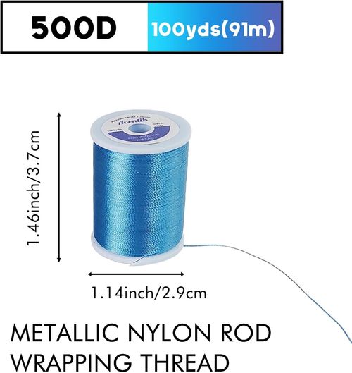 Fishing Rod Wrapping Thread for Guide Building 500D/100YDS 8PCS Nylon Thread ... — image 3