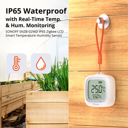 SONOFF SNZB-02WD Zigbee Smart Temperature Humidity Sensor Thermometer Hygrometer — image 3