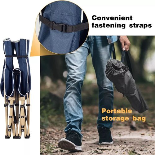 Camping Cot Heavy Duty Travel Camping Bed Folding Sleeping Bed + Mattress +Bag — image 4