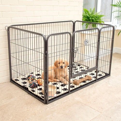Cozy Pet Heavy Duty Playpen Dog Crate Puppy Pen Dog Cage ABS Floor 4 Sizes