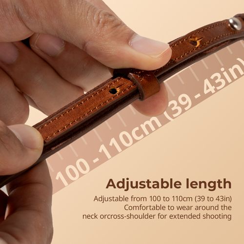 SmallRig Universal Leather Camera Shoulder Strap (Brown) for DSLR 5209 — image 3