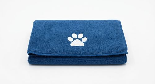 Smart Choice Microfibre Pet Towel Paw Print Soft Absorbent Dog Cat Drying Bath — image 3