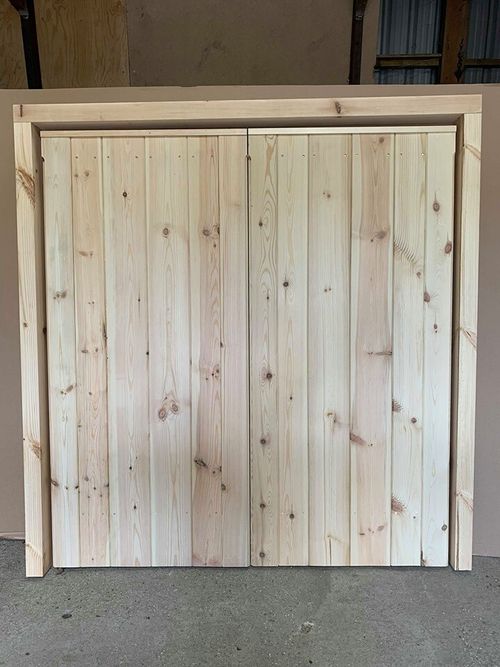 Side Hinged Hung Timber Wooden Bin Store Doors Gates - BARN DOORS — image 2