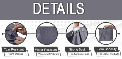 GREY Postal Post Packaging Bags Plastic Parcel Mailing Packing Postage Self Seal — image 4