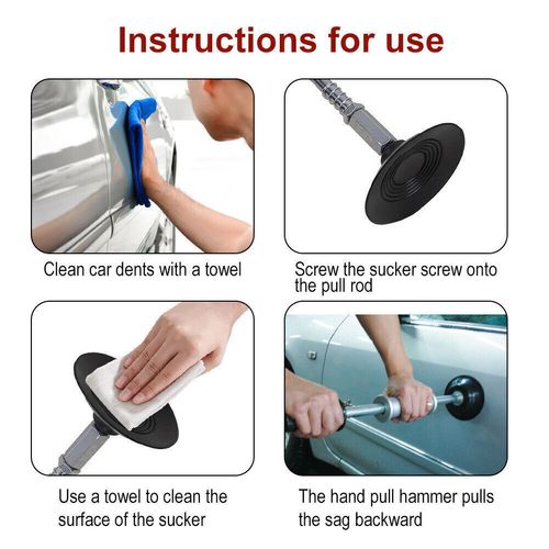 Air Pneumatic Dent Puller Car Auto Body Repair Suction Cup Slide Tool Hammer Kit — image 10