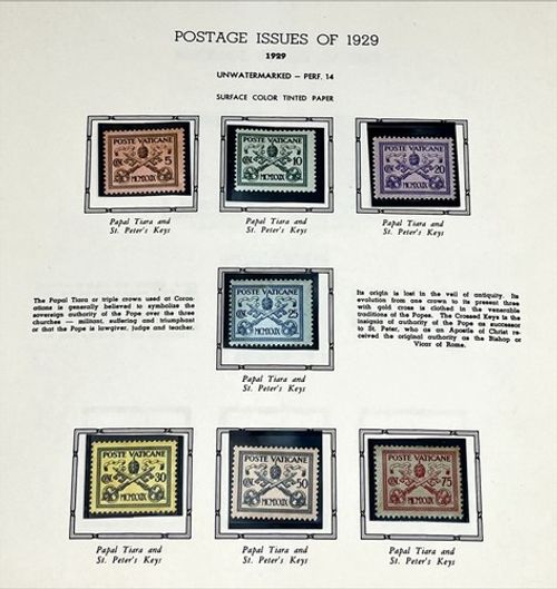 Vatican City Stamp Collection 1929–1970 White Ace Album Classic & Post-War