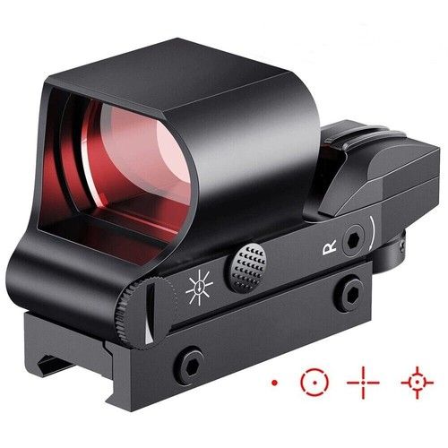 20mm Rail Tactical Red Dot Sight Holographic Reflex Scope 1000M Hunting Rifle