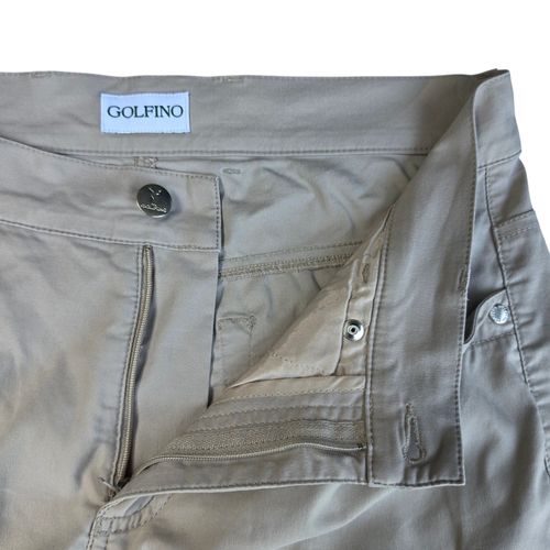 Golfino Khaki Golf Cropped Pants Womens 6 Stretch Capri Athleisure Country Club — image 4