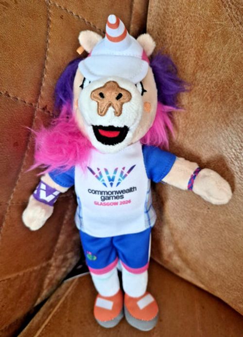 GLASGOW COMMONWEALTH GAMES 2026 FINNIE 25CM MASCOT TOY/TEDDY/FIGURE - BNWT