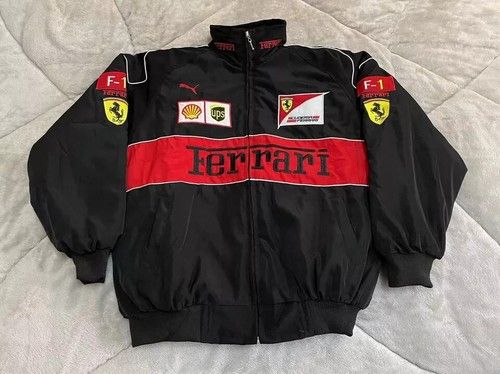 Unisex Adults Ferrari Racing Jacket Vintage Style F1 Ferrari Jacket Mens Coat🎁✨