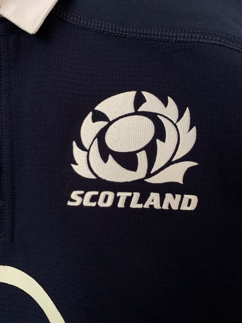 SCOTLAND 2020 2021 PLAYER ISSUE RUGBY SHIRT MACRON PRO PLAYER VERSION SIZE L — image 13