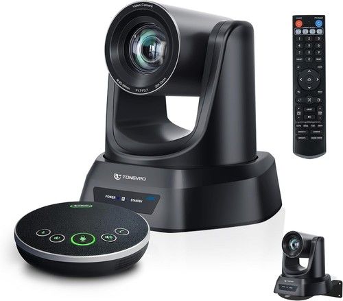 TONGVEO 4K AI Auto Tracking PTZ Camera 3X Zoom HDMI USB3.0 Conference Unit