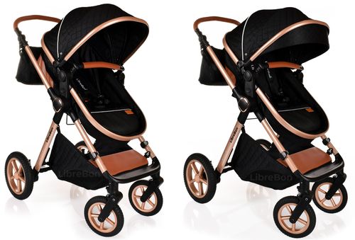 3 in 1 Pram Newborn Baby Buggy Set Travel System with Car Seat Folding Pushchair — image 8