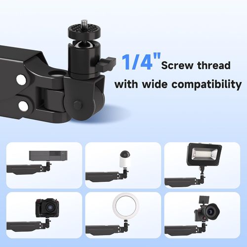 Suptek Projector Wall Mount, Foldable Gas Spring Arm, Adjustable Projector Wall — image 8