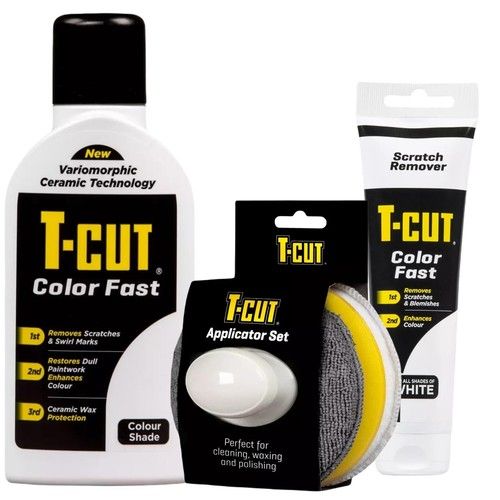 T-Cut White Color Fast Car Paint Restorer Polish Wax with Scratch Remover Kit