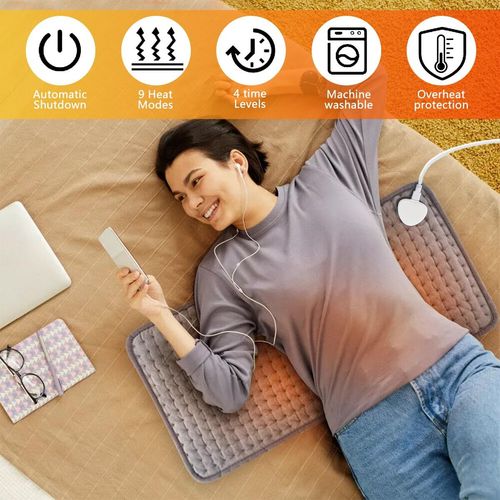 Therapeutic Electric Back Heat Pad Wrap for Muscle Tension Back Neck Pain Relief — image 7