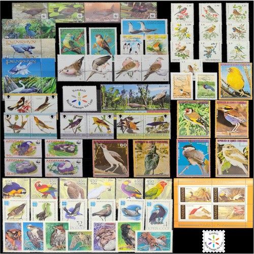 Worldwide Birds Stamp MNH Mint Collection Full Sets Different Countries Lot Ed.2