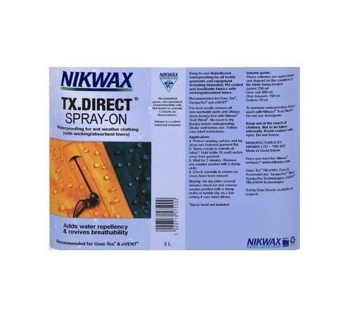 Nikwax TX Direct Spray-On 300ml Waterproofing For Wet Weather Clothing — image 4