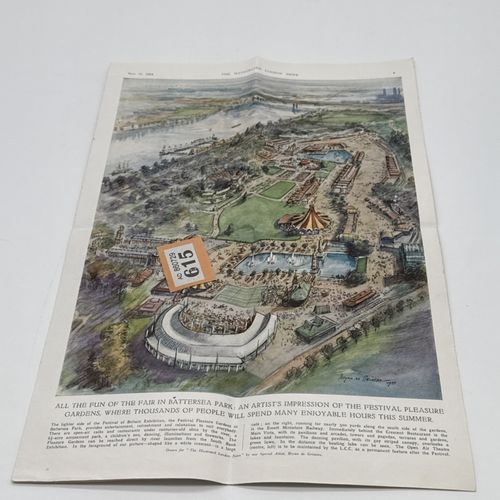 1951 London illustrated News Festival of Britain South Bank Exhibition Map  — image 5