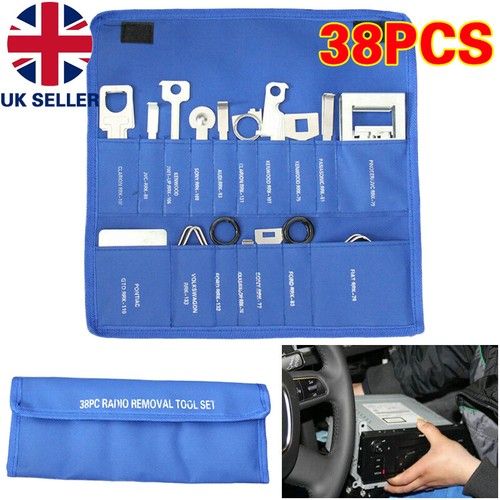 38Pcs Car Radio Stereo Audio Head Unit Key Removal Tool Set Release Keys Kit
