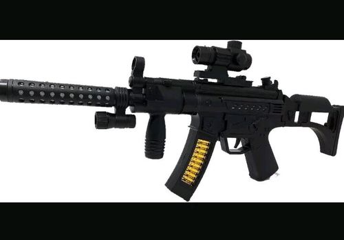 Kids Mp5 Squid Gun Flashing Lights & Sounds Boys Girls Army Role Play Uk — image 7