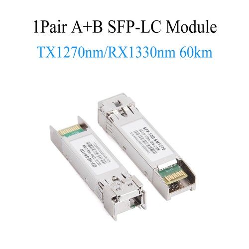 1Pair 10G Fiber SFP Module LC Single Mode A+BModule For Cisco Mikrotik  Switch