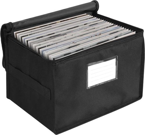 7-Inch Vinyl Record Storage Box,Stackable & Collapsible Records 7Inch — image 1