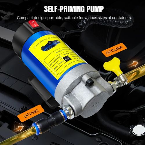 Electric Car Diesel Engine Oil Change Transfer Extractor Suction Syphon Pump 12V — image 6