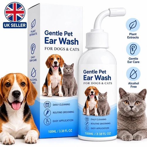 Pet Ear Rinse,Foaming Ear Cleaner For Dogs,Foaming Action Pet Ear Wash Solution — image 1