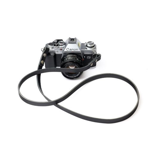 Thin Leather Camera Strap - Short Long Neck Strap Black Brown Shoulder Nikon — image 4