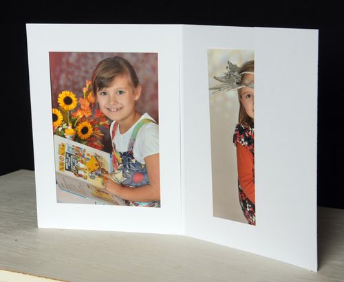 15 x portrait folder/leporello/picture folder for 13x18 with side pocket in white — image 6
